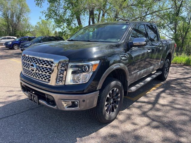 2017 Magnetic Black Nissan Titan Platinum Reserve 4X4 Truck