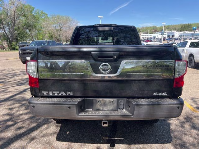 2017 Magnetic Black Nissan Titan Platinum Reserve 4X4 Truck