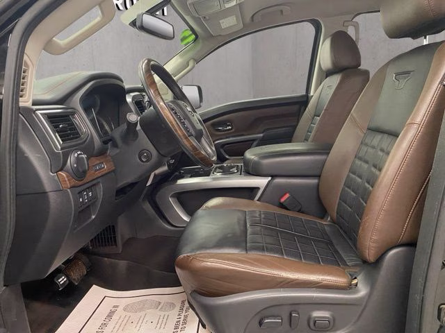 2017 Magnetic Black Nissan Titan Platinum Reserve 4X4 Truck