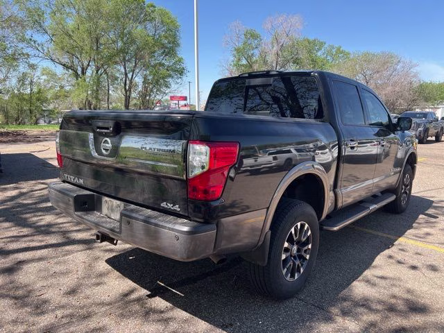 2017 Magnetic Black Nissan Titan Platinum Reserve 4X4 Truck