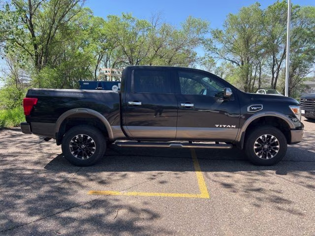 2017 Magnetic Black Nissan Titan Platinum Reserve 4X4 Truck