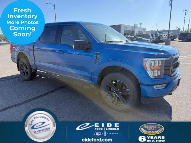 2021 Blue Ford F-150 XLT 4X4 Truck