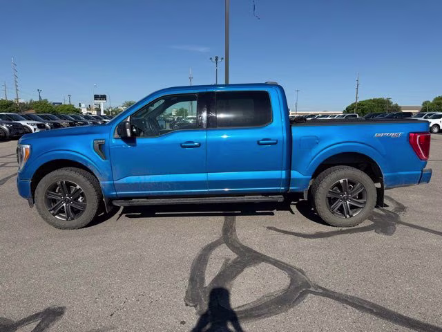 2021 Blue Ford F-150 XLT 4X4 Truck