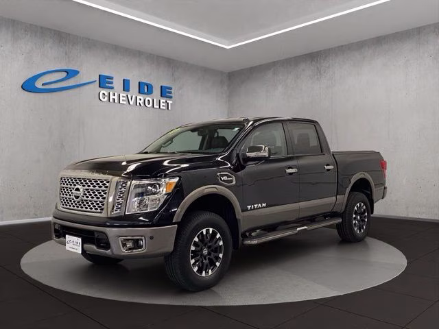 2017 Magnetic Black Nissan Titan Platinum Reserve 4X4 Truck
