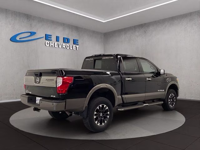 2017 Magnetic Black Nissan Titan Platinum Reserve 4X4 Truck