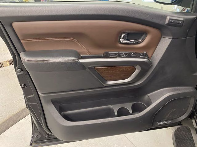 2017 Magnetic Black Nissan Titan Platinum Reserve 4X4 Truck