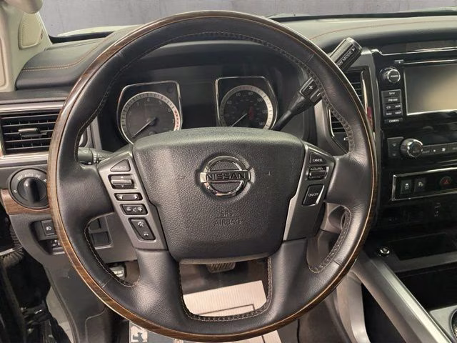 2017 Magnetic Black Nissan Titan Platinum Reserve 4X4 Truck