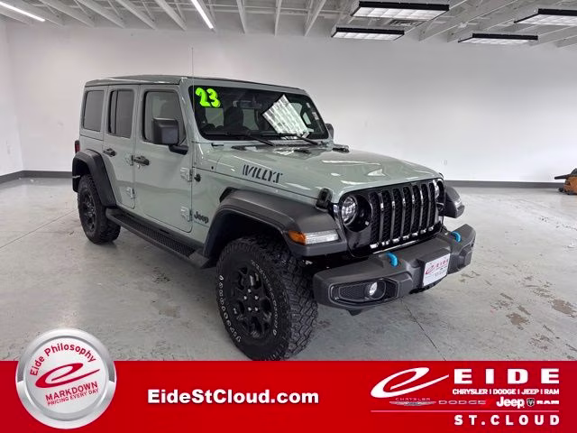 2023 Earl Clearcoat Jeep Wrangler Base 4xe 4X4 SUV