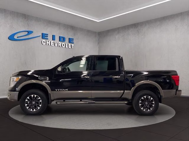 2017 Magnetic Black Nissan Titan Platinum Reserve 4X4 Truck