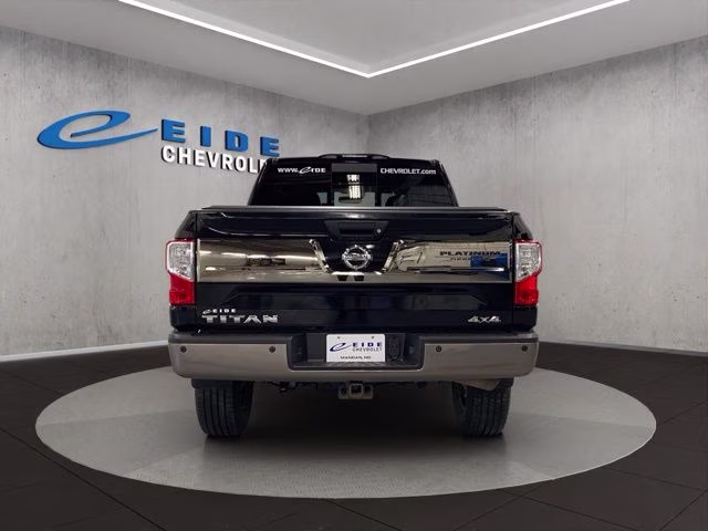2017 Magnetic Black Nissan Titan Platinum Reserve 4X4 Truck