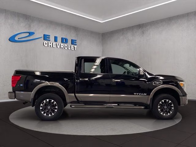 2017 Magnetic Black Nissan Titan Platinum Reserve 4X4 Truck
