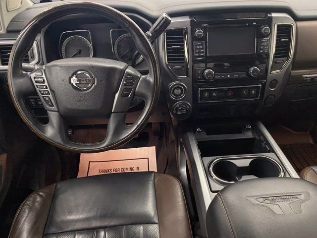 2017 Magnetic Black Nissan Titan Platinum Reserve 4X4 Truck