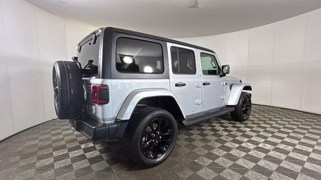 2023 Silver Zynith Clearcoat Jeep Wrangler Sahara 4xe 4X4 SUV