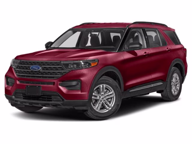 2023 Rapid Red Metallic Tinted Clearcoat Ford Explorer XLT 4X4 SUV