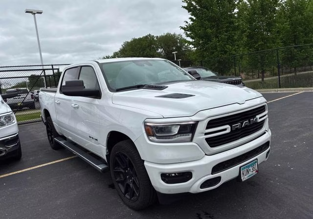 2023 Bright White Clearcoat Ram 1500 Laramie 4X4 Truck