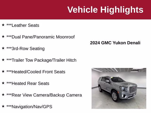 2024 Sterling Metallic GMC Yukon Denali 4X4 SUV