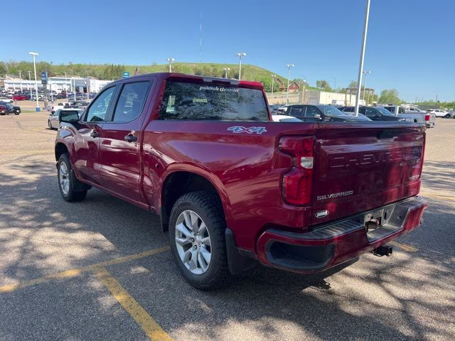 2021 Cherry Red Tintcoat Chevrolet Silverado 1500 Custom 4X4 Truck