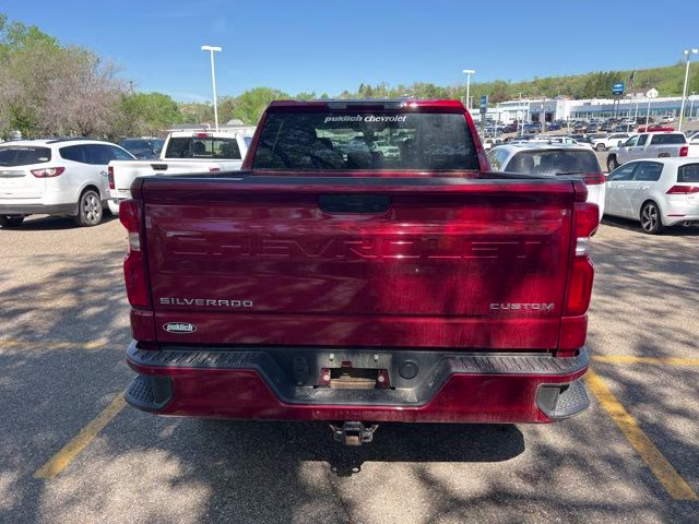 2021 Cherry Red Tintcoat Chevrolet Silverado 1500 Custom 4X4 Truck