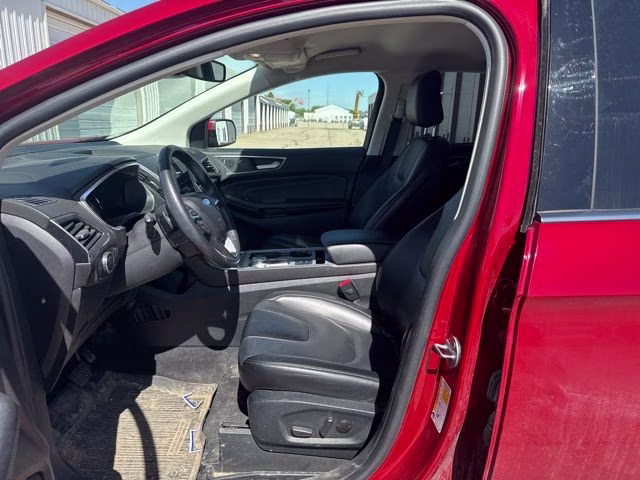 2021 Red Ford Edge Titanium AWD SUV
