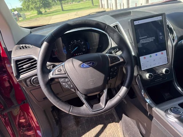 2021 Red Ford Edge Titanium AWD SUV