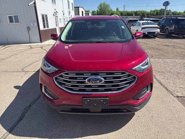 2021 Red Ford Edge Titanium AWD SUV