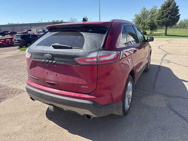 2021 Red Ford Edge Titanium AWD SUV