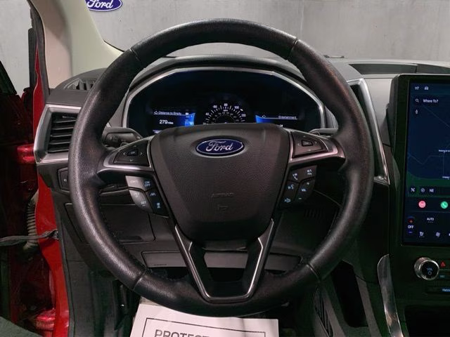 2021 Rapid Red Metallic Tinted Clearcoat Ford Edge Titanium AWD SUV