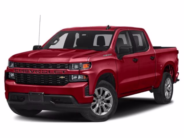 2021 Cherry Red Tintcoat Chevrolet Silverado 1500 Custom 4X4 Truck