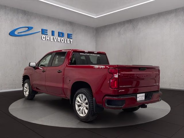 2021 Cherry Red Tintcoat Chevrolet Silverado 1500 Custom 4X4 Truck