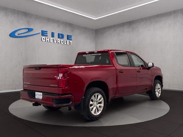 2021 Cherry Red Tintcoat Chevrolet Silverado 1500 Custom 4X4 Truck