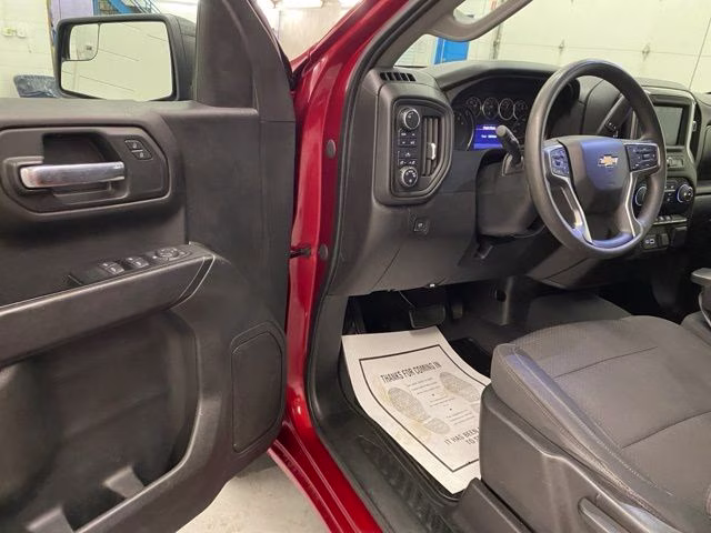 2021 Cherry Red Tintcoat Chevrolet Silverado 1500 Custom 4X4 Truck