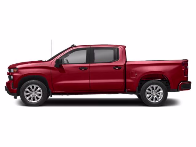 2021 Cherry Red Tintcoat Chevrolet Silverado 1500 Custom 4X4 Truck