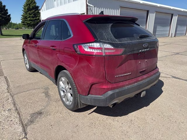 2021 Red Ford Edge Titanium AWD SUV