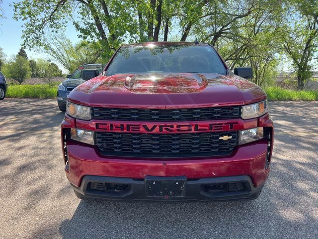 2021 Cherry Red Tintcoat Chevrolet Silverado 1500 Custom 4X4 Truck