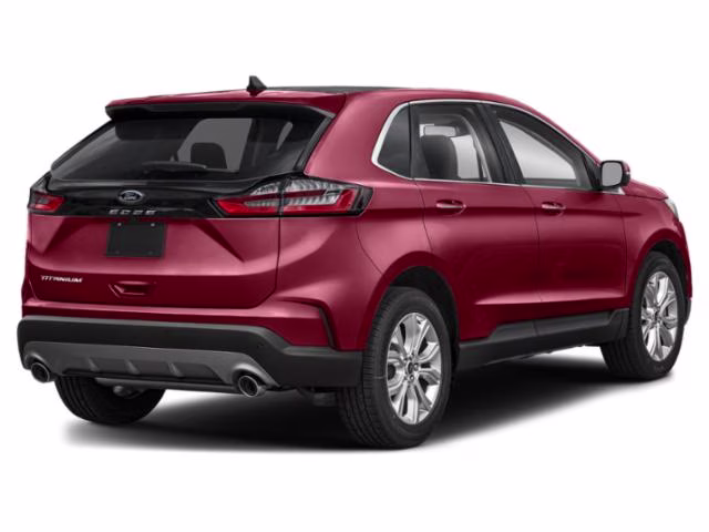 2021 Red Ford Edge Titanium AWD SUV