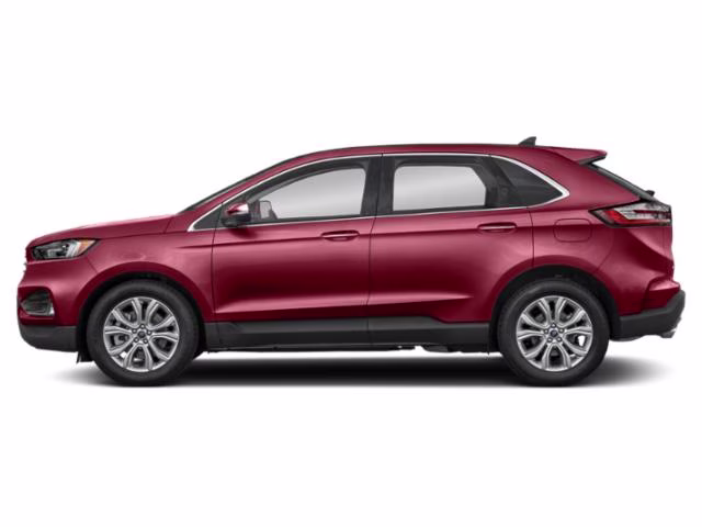 2021 Red Ford Edge Titanium AWD SUV
