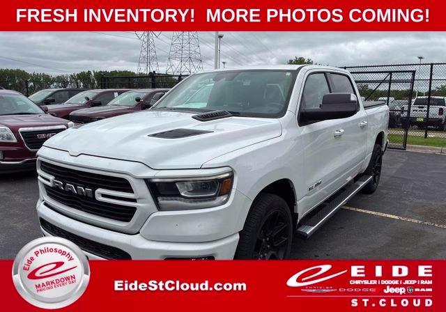2023 Bright White Clearcoat Ram 1500 Laramie 4X4 Truck