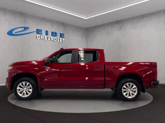 2021 Cherry Red Tintcoat Chevrolet Silverado 1500 Custom 4X4 Truck