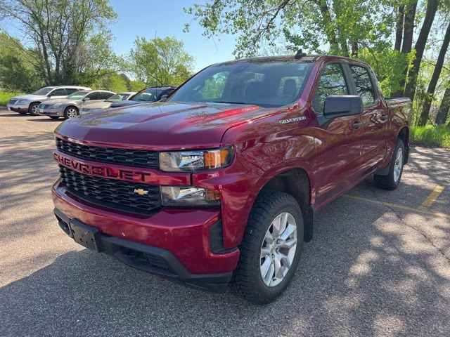 2021 Cherry Red Tintcoat Chevrolet Silverado 1500 Custom 4X4 Truck