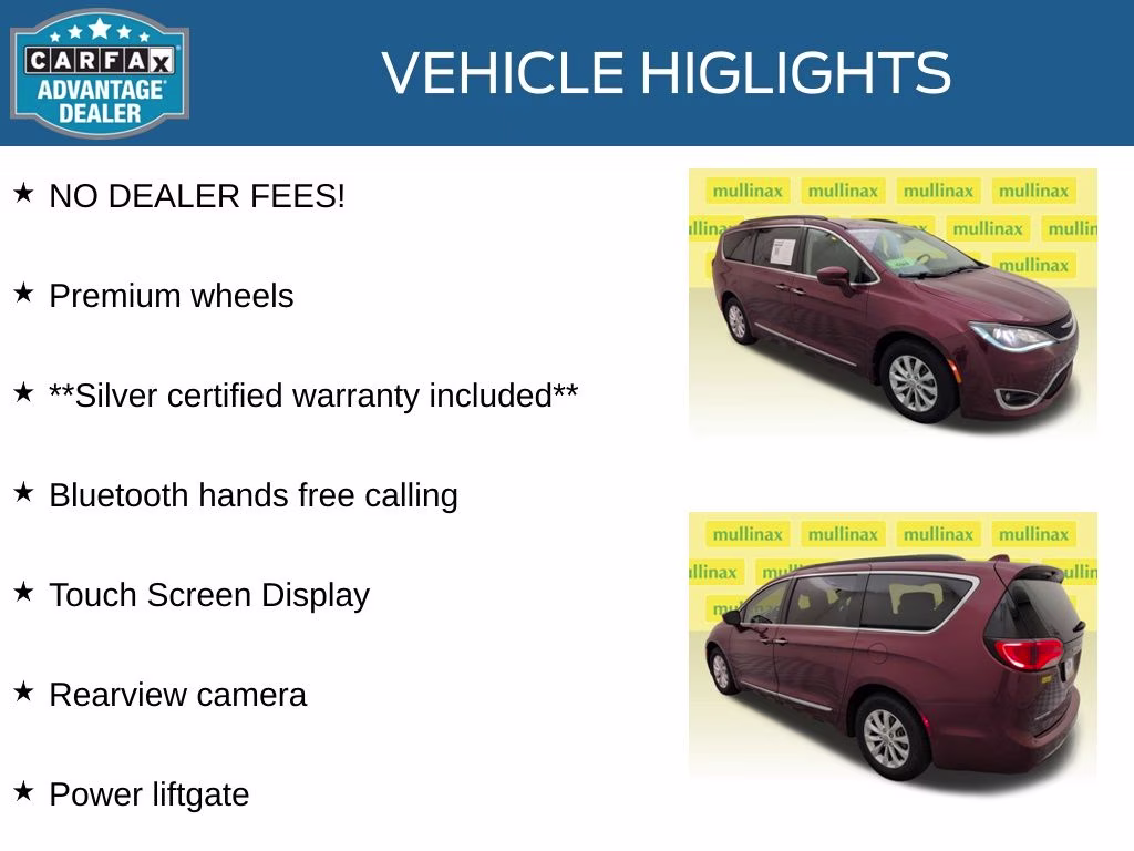 2017 Velvet Red Pearlcoat Chrysler Pacifica Touring L FWD Van
