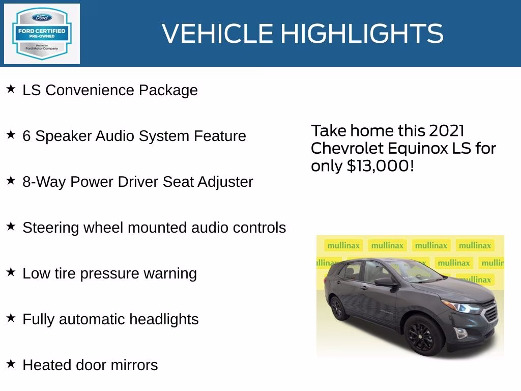 2021 Nightfall Gray Metallic Chevrolet Equinox LS FWD SUV