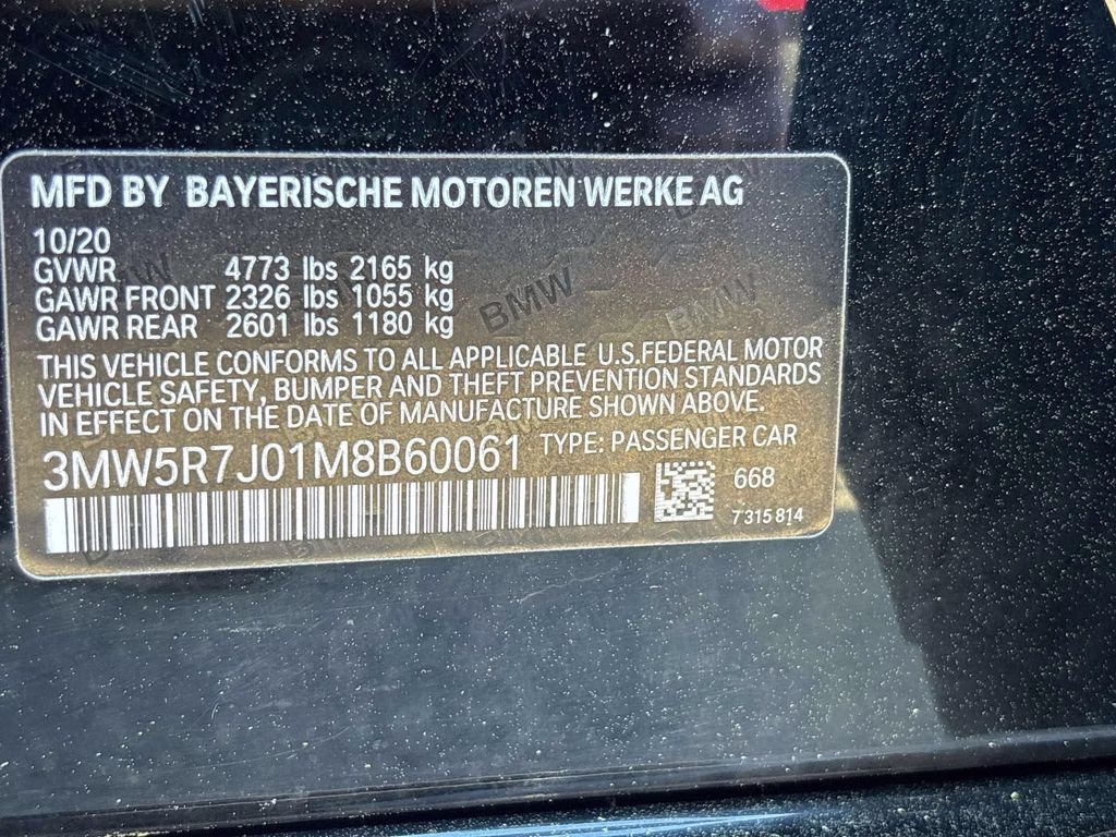 2021 Jet Black BMW 3 Series 330i xDrive AWD Sedan