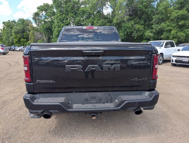 2025 Diamond Black Crystal Pearlcoat Ram 1500 Rebel 4X4 Truck