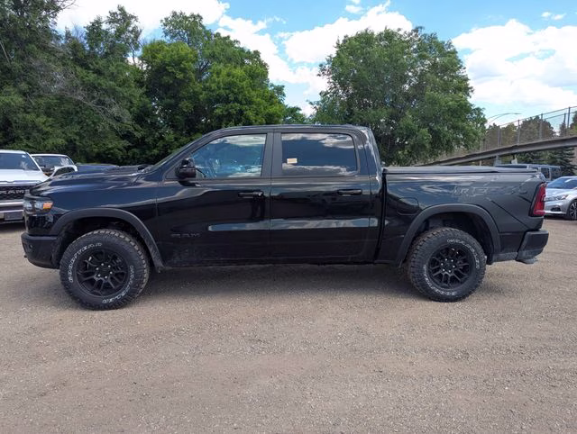 2025 Diamond Black Crystal Pearlcoat Ram 1500 Rebel 4X4 Truck