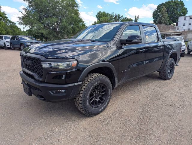 2025 Diamond Black Crystal Pearlcoat Ram 1500 Rebel 4X4 Truck