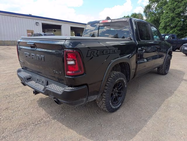 2025 Diamond Black Crystal Pearlcoat Ram 1500 Rebel 4X4 Truck