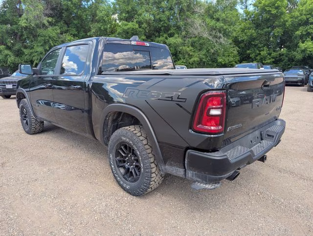 2025 Diamond Black Crystal Pearlcoat Ram 1500 Rebel 4X4 Truck