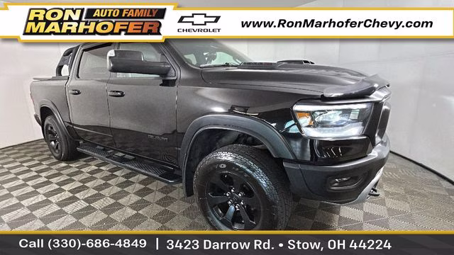 2020 Diamond Black Crystal Pearlcoat Ram 1500 Rebel 4X4 Truck