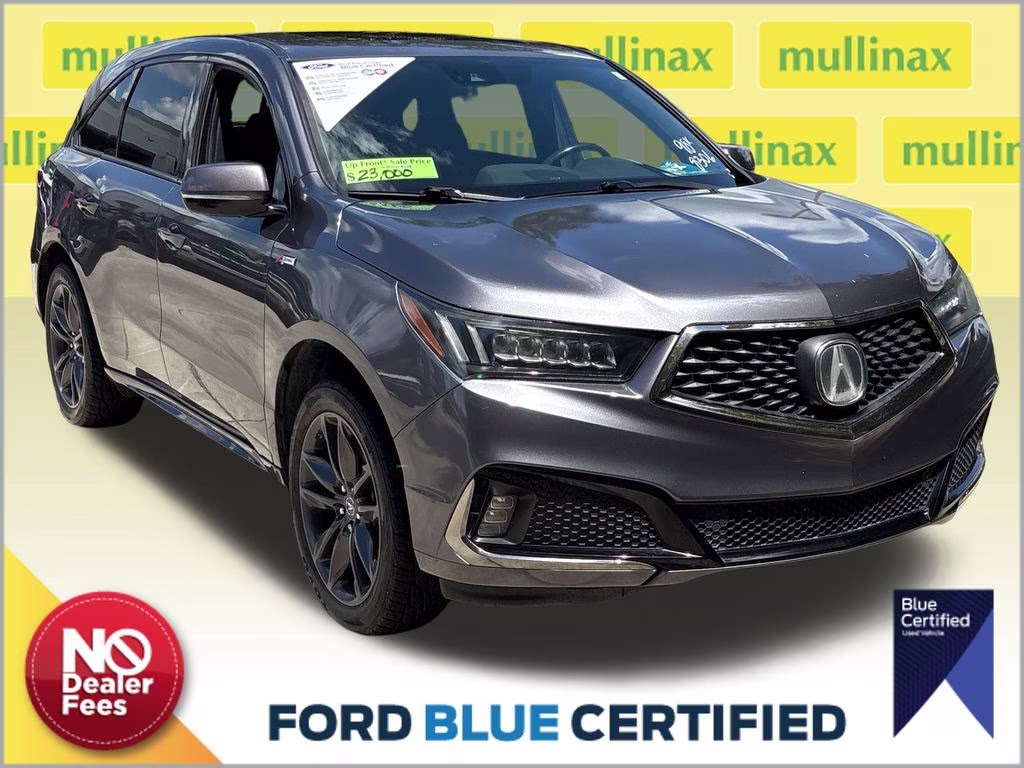 2019 Modern Steel Metallic Acura MDX 3.5L Technology Pkg w/A-Spec Pkg AWD SUV