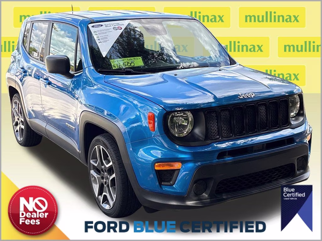 2020 Brilliant Blue Metallic Clear Coat Jeep Renegade Sport FWD SUV